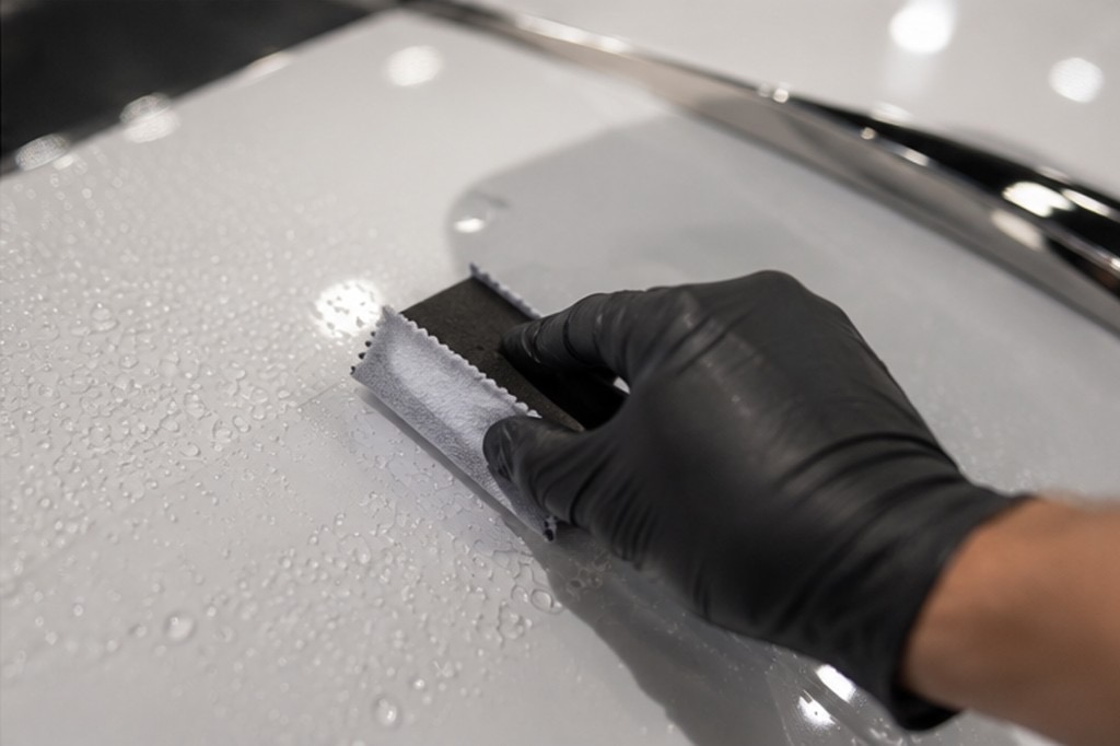 Boat ceramic coating application